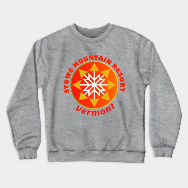 Stowe Mountain Resort, Vermont USA.  Gift Ideas For The Ski Enthusiast. Crewneck Sweatshirt by Papilio Art